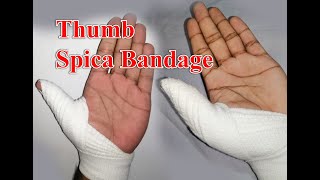 Thumb Spica Bandage [upl. by Dnalevelc]