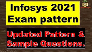 Infosys 2021 updated pattern and sample questions  infosys 2021 exam  solved sample Questions [upl. by Ataynik448]