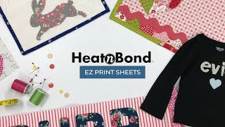 HeatnBond 101  Learn How To Use HeatnBond EZ Print Sheets [upl. by Ylro]