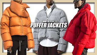 HOW TO STYLE PUFFER JACKETS  EVERYTHING you NEED to know Mens Fashion amp Streetwear [upl. by Kluge]