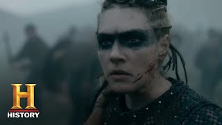 Vikings Queen Lagerthas Fierce Fighting Skills  MidSeason Five Finale Airs Jan 24  History [upl. by Marietta]