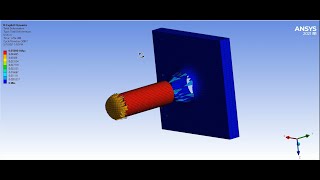 ANSYS TutorialsExplicit DynamicsProjectile and Aluminum Plate [upl. by Nyrok189]