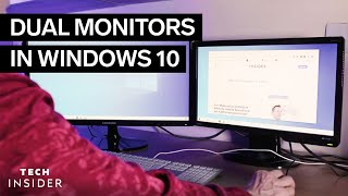 How To Set Up Dual Monitors In Windows 10 2022 [upl. by Angelia]