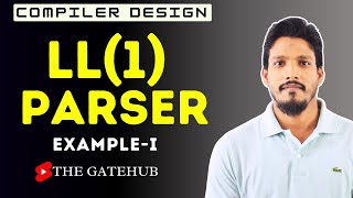 LL1 parser  Example 1  Top Down Parser  Compiler Design [upl. by Ogden]