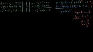 basiswiskunde oplossen stelsel 3 vergelijkingen [upl. by Annayi]