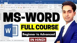 Word Tutorial For Beginners  Full Course in Hindi  Microsoft Word Complete Tutorial  2022 [upl. by Nollek]