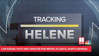 WATCH LIVE Tracking Hurricane Helene path radar  11Alive News Atlanta [upl. by Riobard]