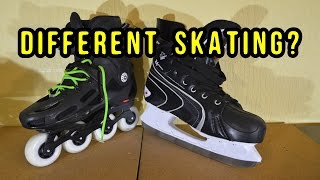 INLINE vs ICE SKATING  Differences Explained [upl. by Nanreit]