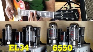 EL34 Vs 6550  Power Tube Comparison [upl. by Joung763]