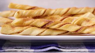 Baked Crescent Churros  Pillsbury Recipe [upl. by Annawaj]