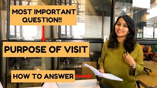 How to answer  PURPOSE OF VISIT  USA B1 Visa Interview questions For Indians 2023  Shachi Mall [upl. by Dessma]