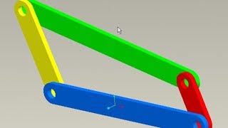 Ansys rigid dynamics tutorial  Four bar mechanism assembly in ANSYS workbench Part 1 [upl. by Pich]