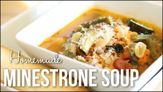 Homemade Minestrone Soup  Hearty Italian Soup Recipe [upl. by Eseuqcaj943]