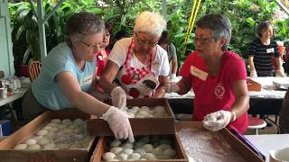 Wailea Village Mochi Pounding [upl. by Sinnek]