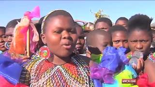 More than 50000 Zulu maidens participate in Reed Dance [upl. by Nyleak]