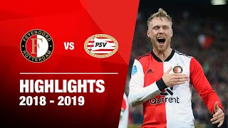 Highlights  Feyenoord  PSV  Eredivisie 20182019 [upl. by Holmun]