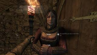 Seranas rare dialogue in Skyrim Dawnguard DLC quotYou talk about being lonely a lotquot [upl. by Schick495]