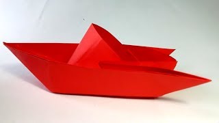 Como hacer un Barco de papel Origami  How to Make an Origami Paper Boat [upl. by Ametaf56]