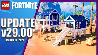 LEGO FORTNITE UPDATE v2900 NEW LEGO KITS  ALL PATCH NOTES  03082024 [upl. by Courtney]