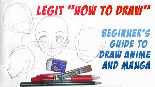 Beginner Guide How to draw anime tutorial part 1 [upl. by Rolyat]