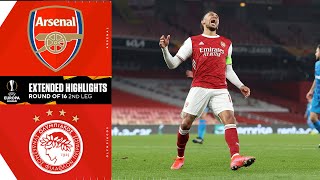 Arsenal vs Olympiacos Extended Highlights  UCL on CBS Sports [upl. by Meehsar]