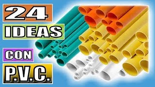 24 IDEAS CON TUBOS DE PVC HACER Y VENDER [upl. by Mccallion435]