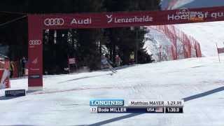 Miller 8th Lenzerheide Downhill  US Ski Team [upl. by Dielu662]