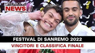 Sanremo 2022 Vincitori e Classifica Finale [upl. by Eberly]