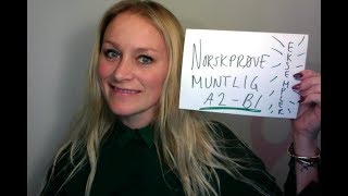 Video 462 NORSKPRØVE MUNTLIG A2 B1 eksempler [upl. by Dagmar30]