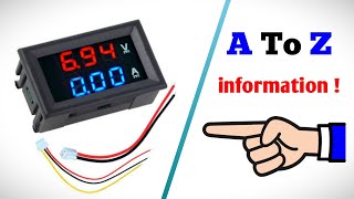 Digital VoltAmp panel meter explained connection adjustment accuracy range and more [upl. by Pembroke]