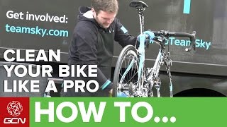 How To Clean Your Bike Like A Pro Team Mechanic With Team Sky [upl. by Ailey33]