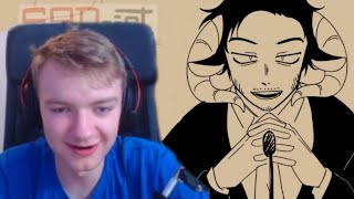 TommyInnit Reacts To “The Fall”  Dream SMP Animatic [upl. by Anayhd]