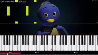 The Backyardigans  Theme Song  Piano Tutorial  Piano Cover [upl. by Ahsauqram820]