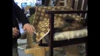 How to Upholster Padding A Chair [upl. by Zicarelli]