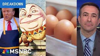 Fried Trump cracks egg prices soar amp Musk scrambles after budget cuts prove to be overeasy [upl. by Sparke]