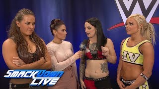 The Riott Squad introduce themselves SmackDown LIVE Nov 28 2017 [upl. by Animlehliw]