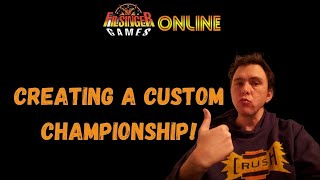 Filsinger Games  How to create a Custom Championship  COTG ONLINE Tutorial [upl. by Desimone237]