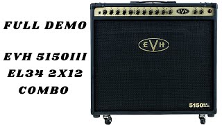 EVH 5150 III EL34 2x12 Combo 50 Watts  Full Demo  Mark Bouras [upl. by Kinchen]