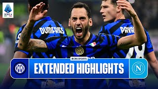 Inter vs Napoli Extended Highlights  Serie A  CBS Sports Golazo [upl. by Mannes]