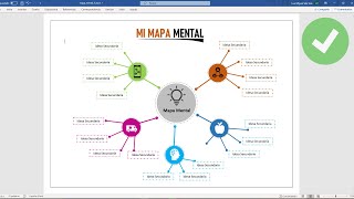 Mapa mental en Word [upl. by Ennirak412]