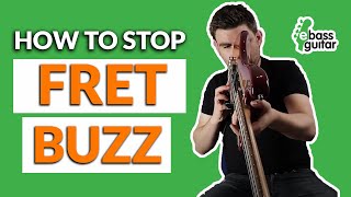 How To Stop Fret Buzz On The Bass Guitar Truss Rod Adjustment [upl. by Nazar]