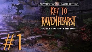 Mystery Case Files Key to Ravenhearst Walkthrough part 1 [upl. by Esnofla]