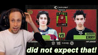 BATB 12 Sunny Suljic Vs Burberry Erry  Round 1 REACTION [upl. by Drarrej551]