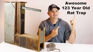 Catching Rats With a 123 Year Old Trap Invented By A Mechanical Genius Mousetrap Monday [upl. by Lahey]