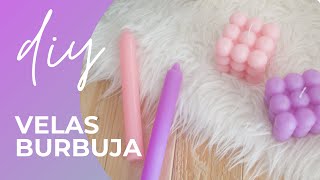 Como hacer VELAS VIRALES con este TUTORIAL  Bubbles CUBE DIY [upl. by Uchida]