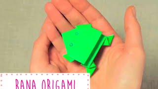 Rana de OrigamiPapiroflexia que salta [upl. by Eduj]