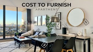 Cost To Furnish An Apartment  6 Budget Saving Tips IKEA  DIY  Designer Brand [upl. by Anilat]