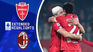 Monza vs AC Milan Extended Highlights  Serie A  CBS Sports Golazo [upl. by Nosredneh282]