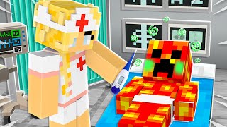 Saving BABY YOUTUBERS in Minecraft as a Nurse [upl. by Salesin888]