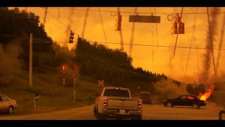 Greenland Comet shower Scene  HD clip [upl. by Sybilla647]